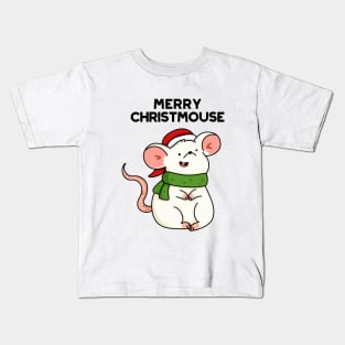 Christmouse Cute Christmas Mouse Pun Kids T-Shirt